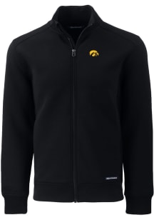 Cutter and Buck Iowa Hawkeyes Mens Black Roam Light Weight Jacket