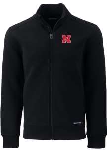 Cutter and Buck Nebraska Cornhuskers Mens Black Roam Light Weight Jacket