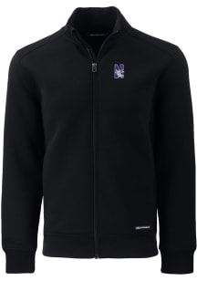 Cutter and Buck Northwestern Wildcats Mens Black Roam Light Weight Jacket