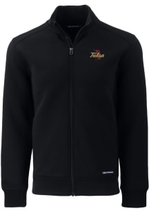 Cutter and Buck Tulsa Golden Hurricane Mens Black Roam Light Weight Jacket
