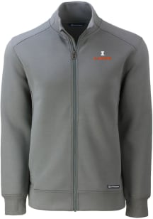 Cutter and Buck Illinois Fighting Illini Mens Grey Roam Light Weight Jacket