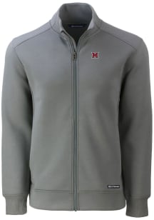 Cutter and Buck Miami RedHawks Mens Grey Roam Light Weight Jacket