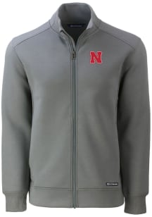 Cutter and Buck Nebraska Cornhuskers Mens Grey Roam Light Weight Jacket