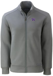 Cutter and Buck Washington Huskies Mens Grey Roam Light Weight Jacket