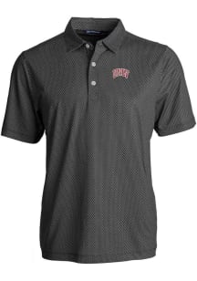 Cutter and Buck UNLV Runnin Rebels Mens Black Pike Symmetry Short Sleeve Polo