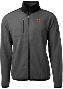Cutter and Buck Iowa State Cyclones Mens Grey Cascade Sherpa Design Light Weight Jacket