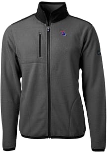Cutter and Buck Louisiana Tech Bulldogs Mens Grey Cascade Sherpa Light Weight Jacket