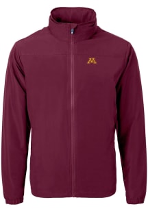 Cutter and Buck Minnesota Golden Gophers Mens Maroon Charter Eco Light Weight Jacket