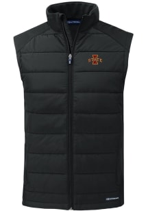 Cutter and Buck Iowa State Cyclones Mens Black Evoke Sleeveless Jacket