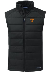 Cutter and Buck Tennessee Volunteers Mens Black Evoke Sleeveless Jacket