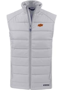 Cutter and Buck Oklahoma State Cowboys Mens Charcoal Evoke Sleeveless Jacket