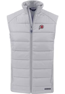 Cutter and Buck Utah Utes Mens Charcoal Evoke Sleeveless Jacket