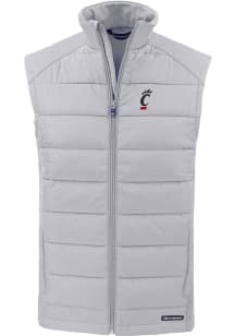 Cutter and Buck Cincinnati Bearcats Mens Charcoal Evoke Sleeveless Jacket