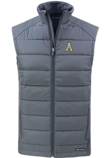 Cutter and Buck Appalachian State Mountaineers Mens Grey Evoke Sleeveless Jacket