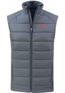Cutter and Buck UConn Huskies Mens Grey Wordmark Evoke Sleeveless Jacket