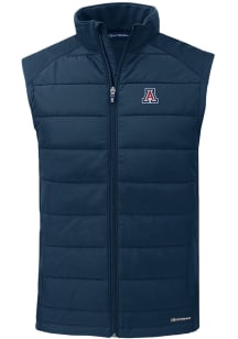 Cutter and Buck Arizona Wildcats Mens Navy Blue Evoke Sleeveless Jacket