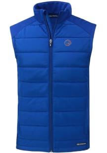 Cutter and Buck Boise State Broncos Mens Blue Evoke Sleeveless Jacket