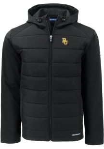 Cutter and Buck Baylor Bears Mens Black Evoke Hood Medium Weight Jacket
