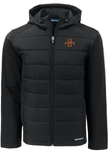 Cutter and Buck Iowa State Cyclones Mens Black Evoke Hood Design Medium Weight Jacket