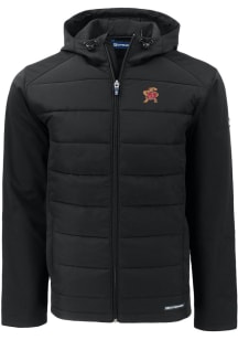 Cutter and Buck Maryland Terrapins Mens Black Evoke Hood Medium Weight Jacket