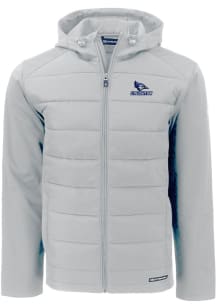 Cutter and Buck Creighton Bluejays Mens Charcoal Evoke Hood Medium Weight Jacket
