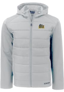 Cutter and Buck Drexel Dragons Mens Charcoal Evoke Hood Medium Weight Jacket