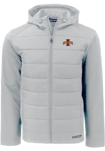 Cutter and Buck Iowa State Cyclones Mens Charcoal Evoke Hood Medium Weight Jacket