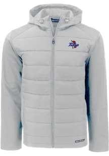 Cutter and Buck Tulsa Golden Hurricane Mens Charcoal Evoke Hood Medium Weight Jacket