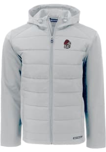 Cutter and Buck Georgia Bulldogs Mens Charcoal Evoke Hood Medium Weight Jacket