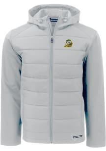 Cutter and Buck Oregon Ducks Mens Charcoal Evoke Hood Medium Weight Jacket