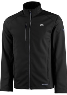 Cutter and Buck Arkansas Razorbacks Mens Black Evoke Light Weight Jacket