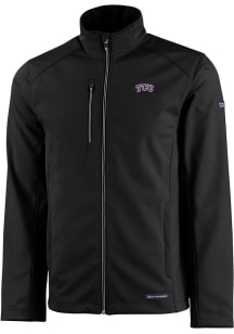 Cutter and Buck TCU Horned Frogs Mens Black Evoke Light Weight Jacket