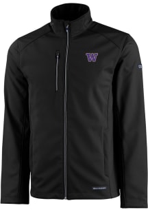 Cutter and Buck Washington Huskies Mens Black Evoke Light Weight Jacket