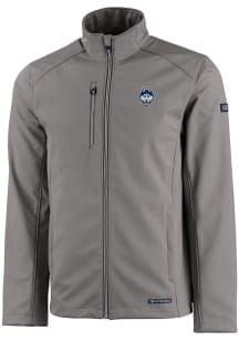 Cutter and Buck UConn Huskies Mens Grey Evoke Light Weight Jacket