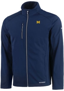 Cutter and Buck Michigan Wolverines Mens Blue Evoke Light Weight Jacket