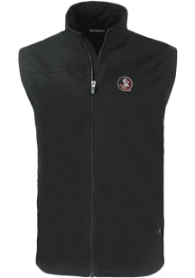 Cutter and Buck Florida State Seminoles Mens Black Charter Sleeveless Jacket