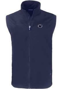 Cutter and Buck Penn State Nittany Lions Mens Navy Blue Charter Design Sleeveless Jacket