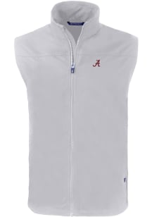 Cutter and Buck Alabama Crimson Tide Mens Grey Charter Sleeveless Jacket