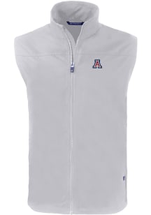 Cutter and Buck Arizona Wildcats Mens Grey Charter Sleeveless Jacket