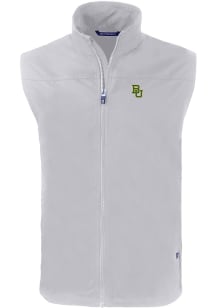 Cutter and Buck Baylor Bears Mens Grey Charter Sleeveless Jacket