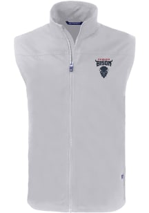 Cutter and Buck Howard Bison Mens Grey Charter Sleeveless Jacket