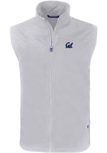 Cutter and Buck Cal Golden Bears Mens Grey Charter Sleeveless Jacket