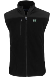Cutter and Buck Hawaii Warriors Mens Black Cascade Sherpa Sleeveless Jacket