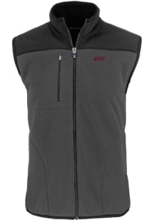 Cutter and Buck Eastern Kentucky Colonels Mens Grey Cascade Sherpa Sleeveless Jacket