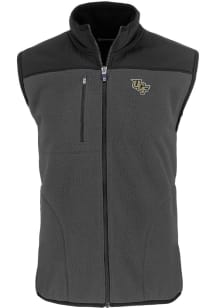 Cutter and Buck UCF Knights Mens Grey Cascade Sherpa Sleeveless Jacket