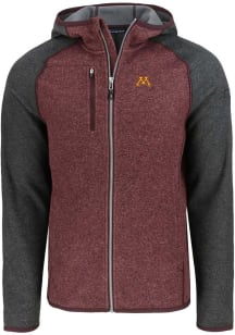Cutter and Buck Minnesota Golden Gophers Mens Maroon Mainsail Light Weight Jacket