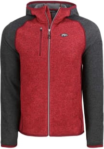 Cutter and Buck Arkansas Razorbacks Mens Cardinal Mainsail Light Weight Jacket
