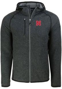 Cutter and Buck Nebraska Cornhuskers Mens Grey Mainsail Light Weight Jacket