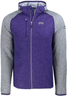 Cutter and Buck TCU Horned Frogs Mens Purple Mainsail Light Weight Jacket