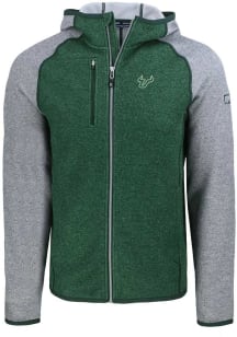 Cutter and Buck South Florida Bulls Mens Green Mainsail Light Weight Jacket